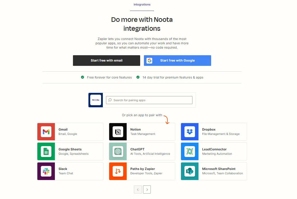 Connect to any external working tool